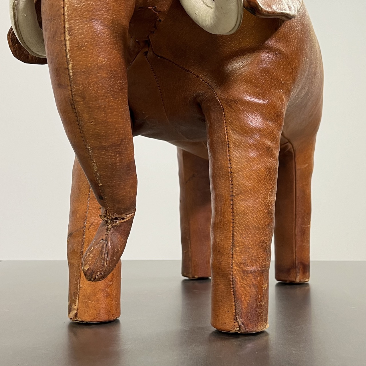 Vintage Leather Elephant